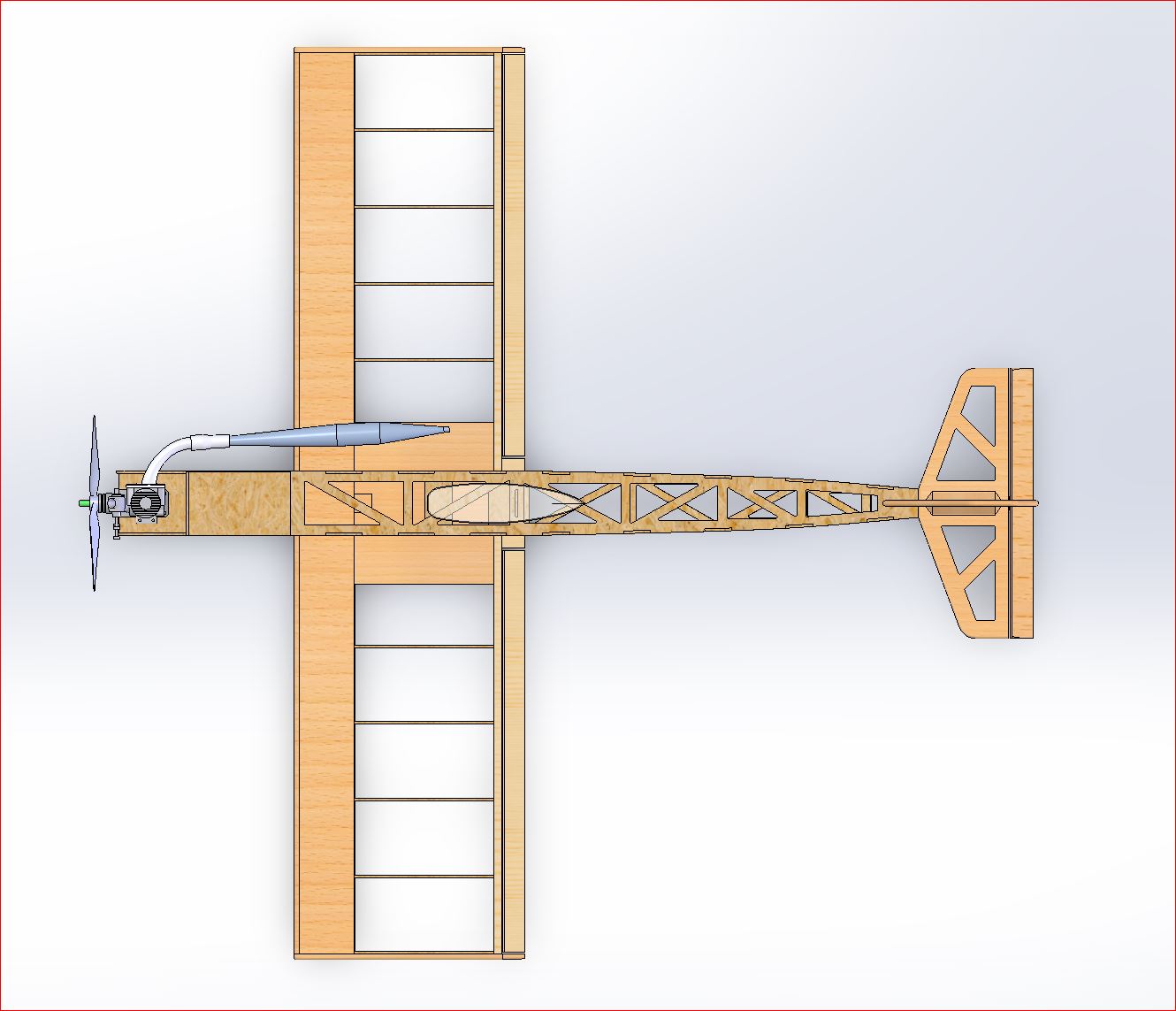 遥控航模结构 THUNDERBROL RC Plane