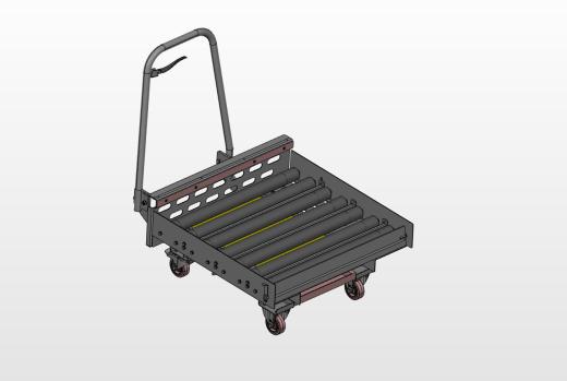trolley带辊轴的小推车模型缩略图