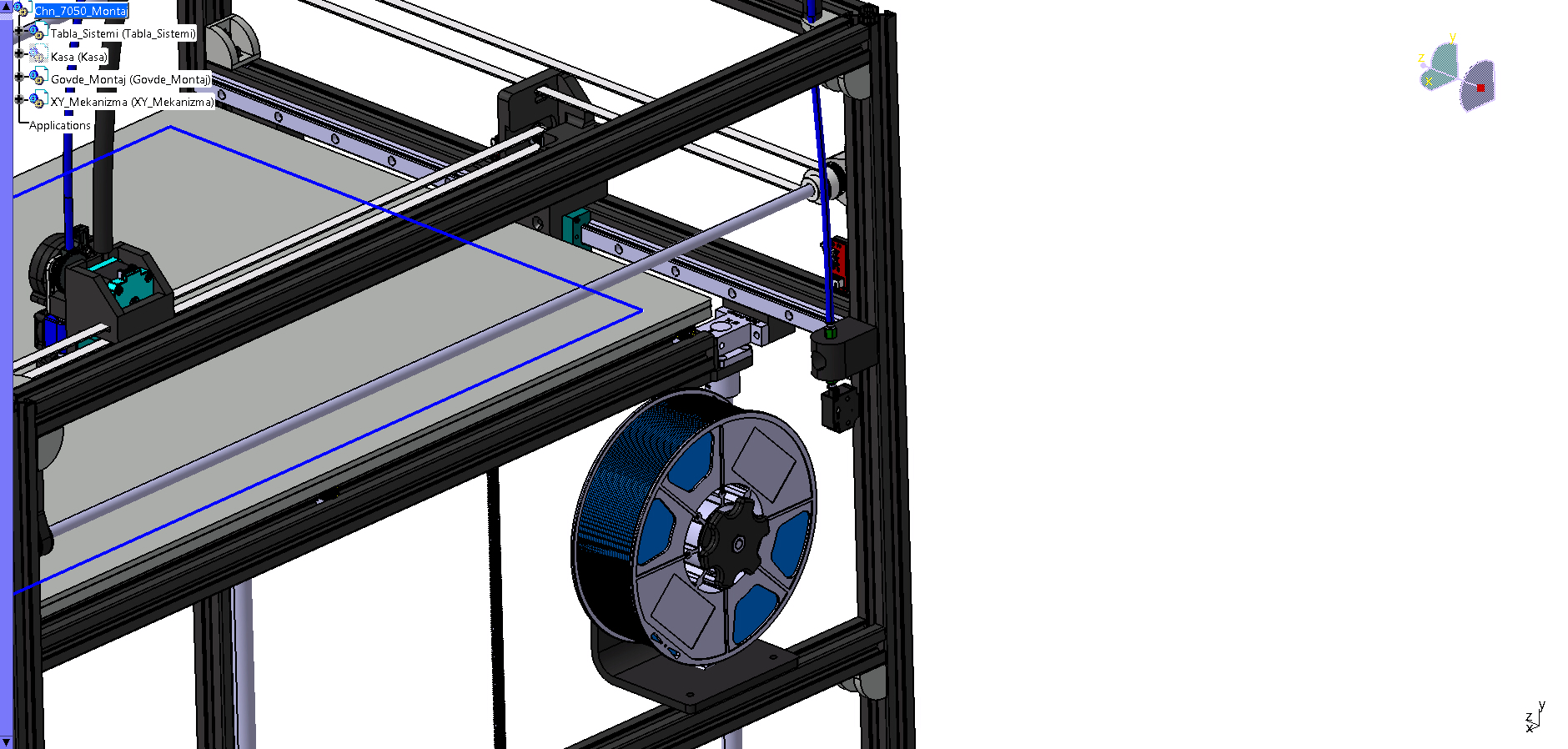 chn 700x500x500mm 3D打印机结构