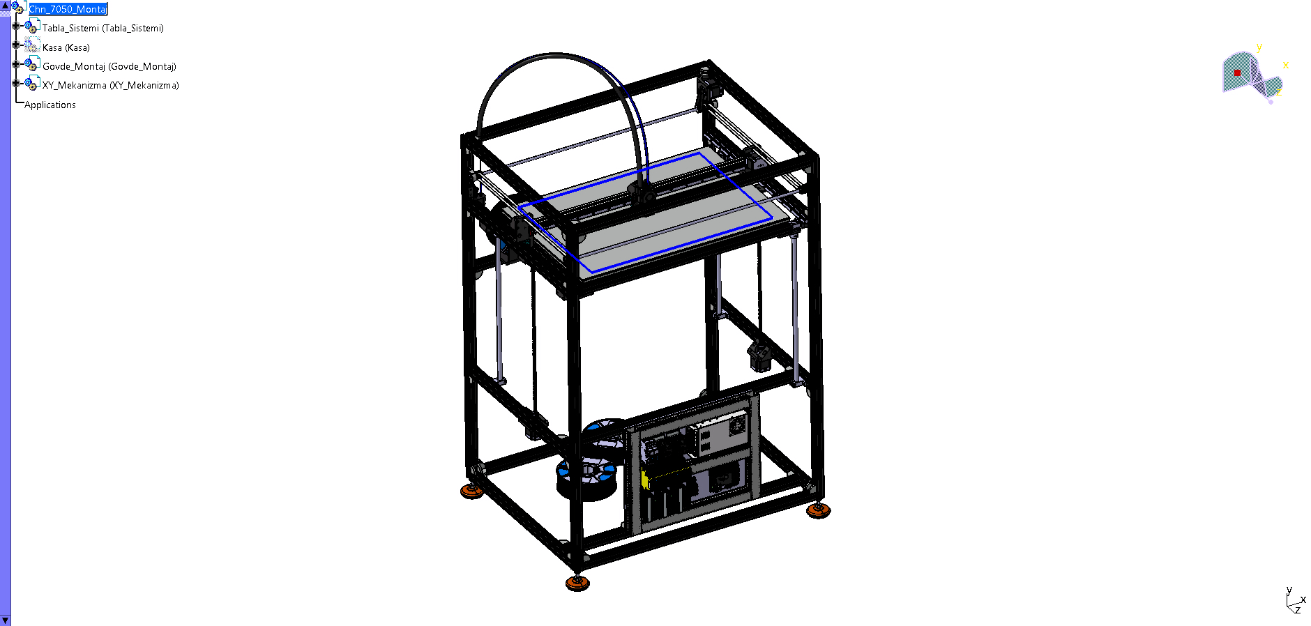 chn 700x500x500mm 3D打印机结构