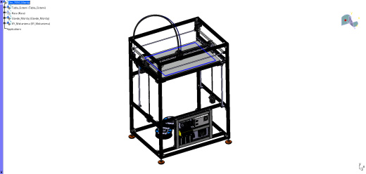 chn 700x500x500mm 3D打印机结构缩略图