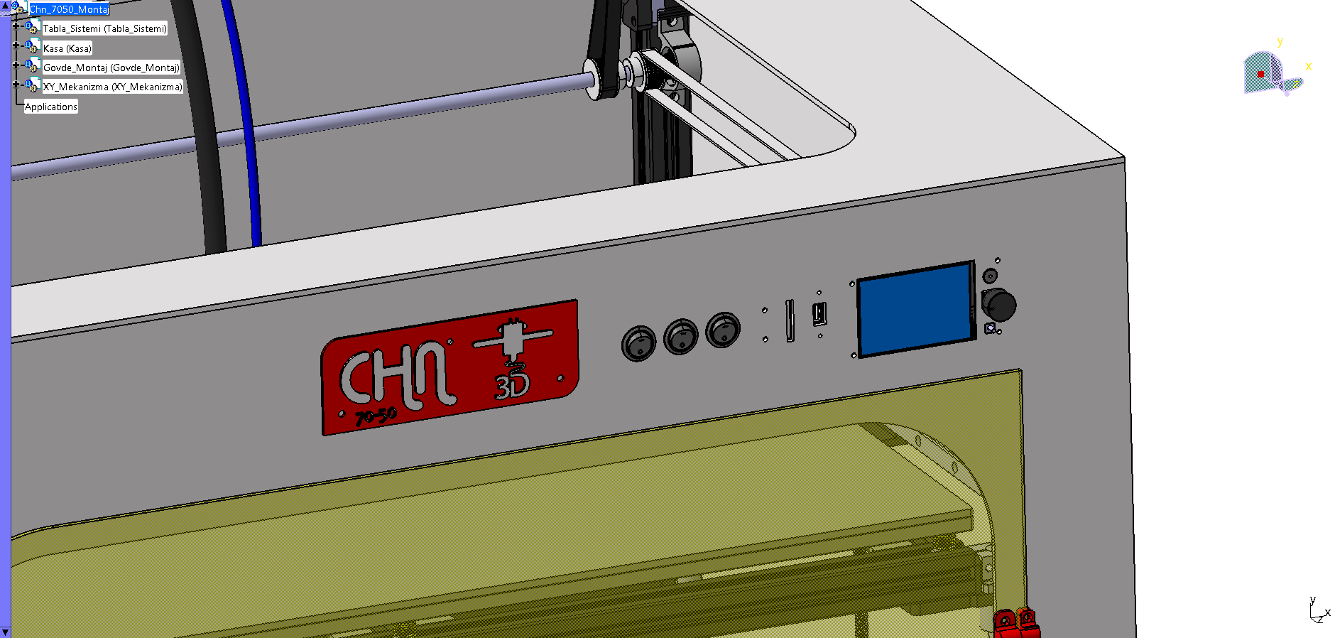 chn 700x500x500mm 3D打印机结构