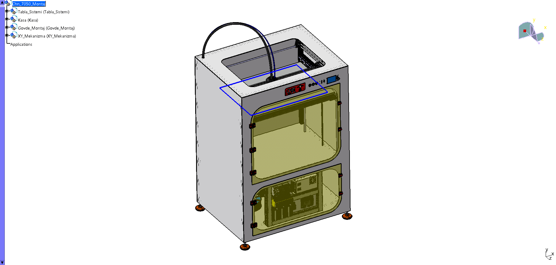 chn 700x500x500mm 3D打印机结构