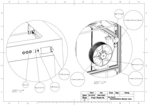 chn 700x500x500mm 3D打印机结构缩略图