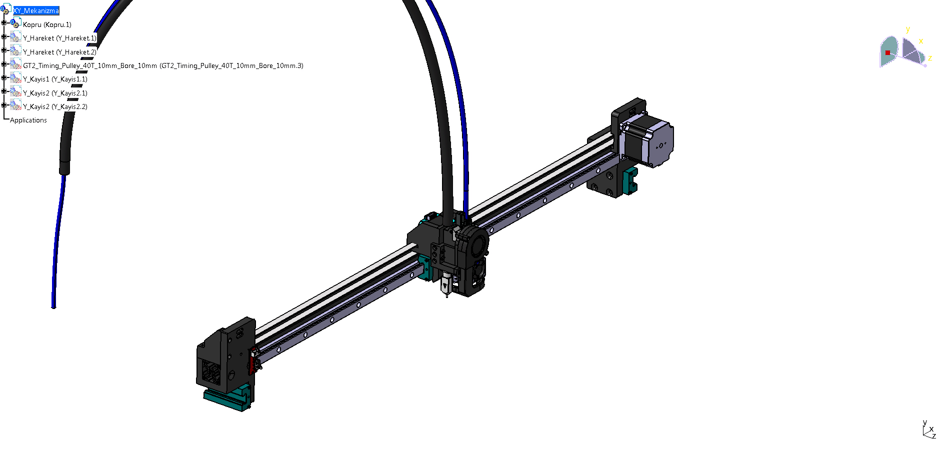 chn 700x500x500mm 3D打印机结构