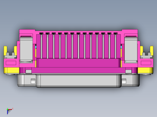 富士康VGA(D-SUB)连接器，型号：DM11351-H5Z3-4F，25pin 母头+9pin 公头+9pin 公头缩略图