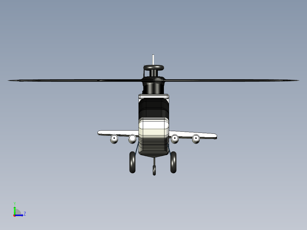 波音 AH-64 阿帕奇---格式为：STP