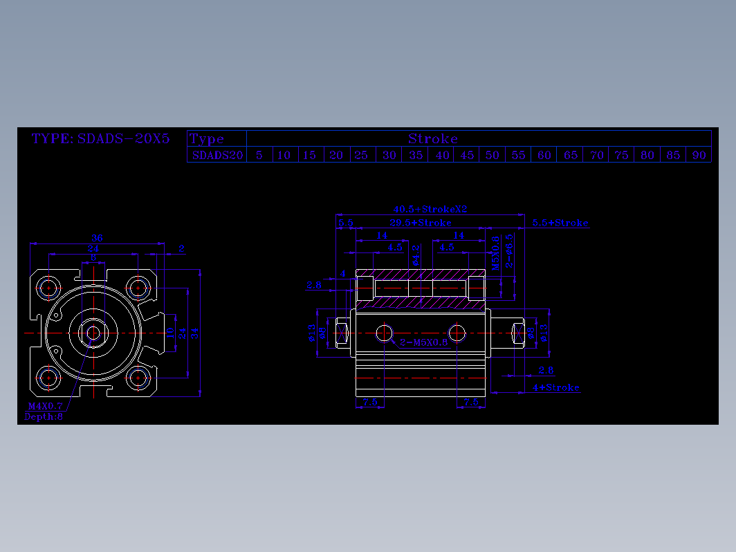 SDA气缸 83-SDAD-20-SN