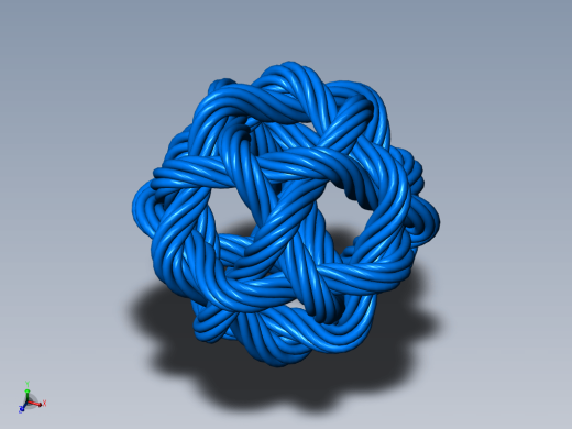 十二面体艺术结3D数模图纸