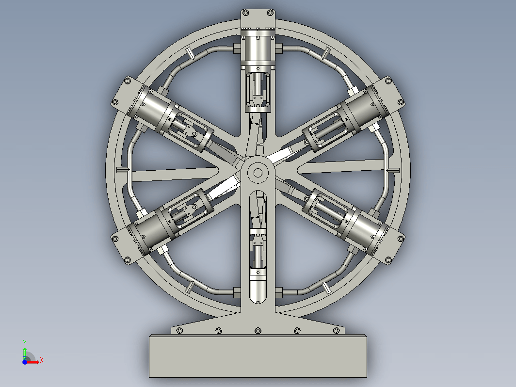 6缸径向发动机 6 cylinder radial engine