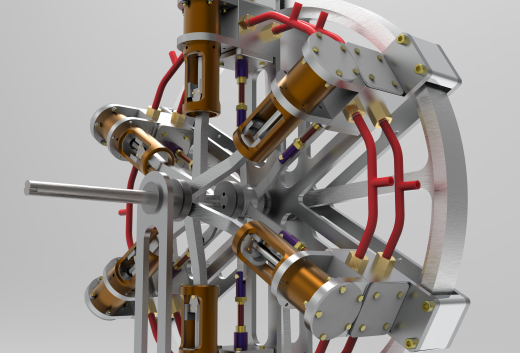 6缸径向发动机 6 cylinder radial engine缩略图
