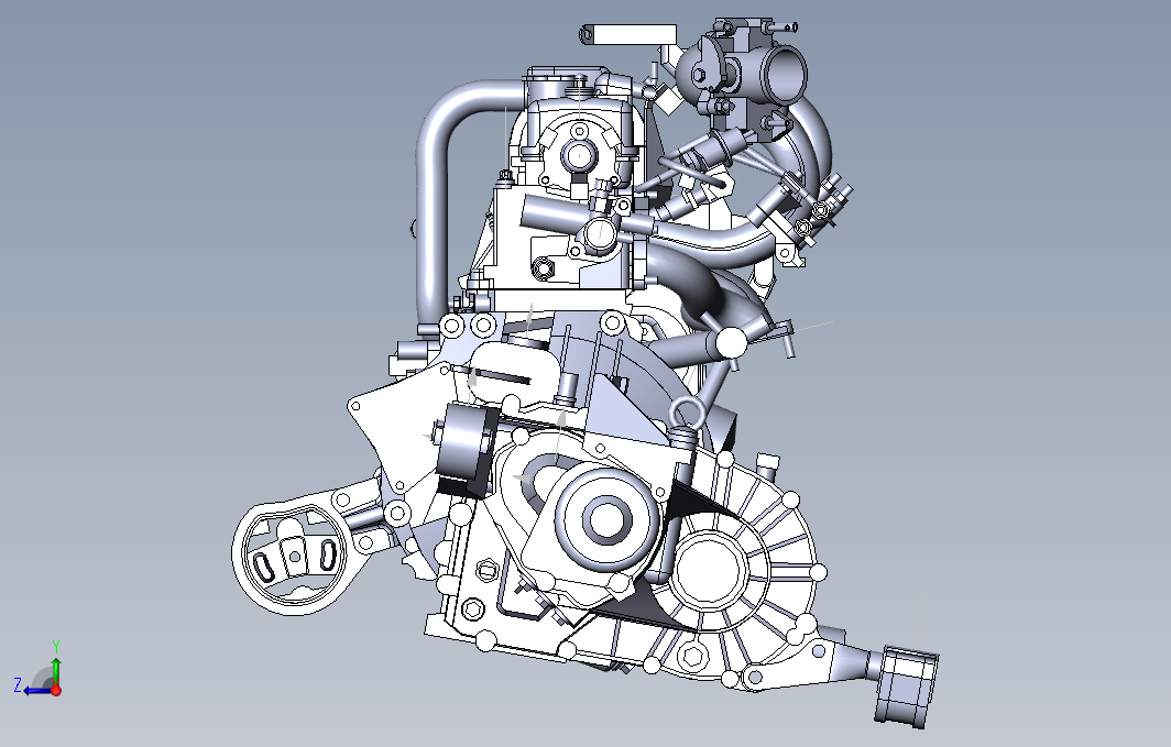 【568】Vaz-21083型发动机SW设计