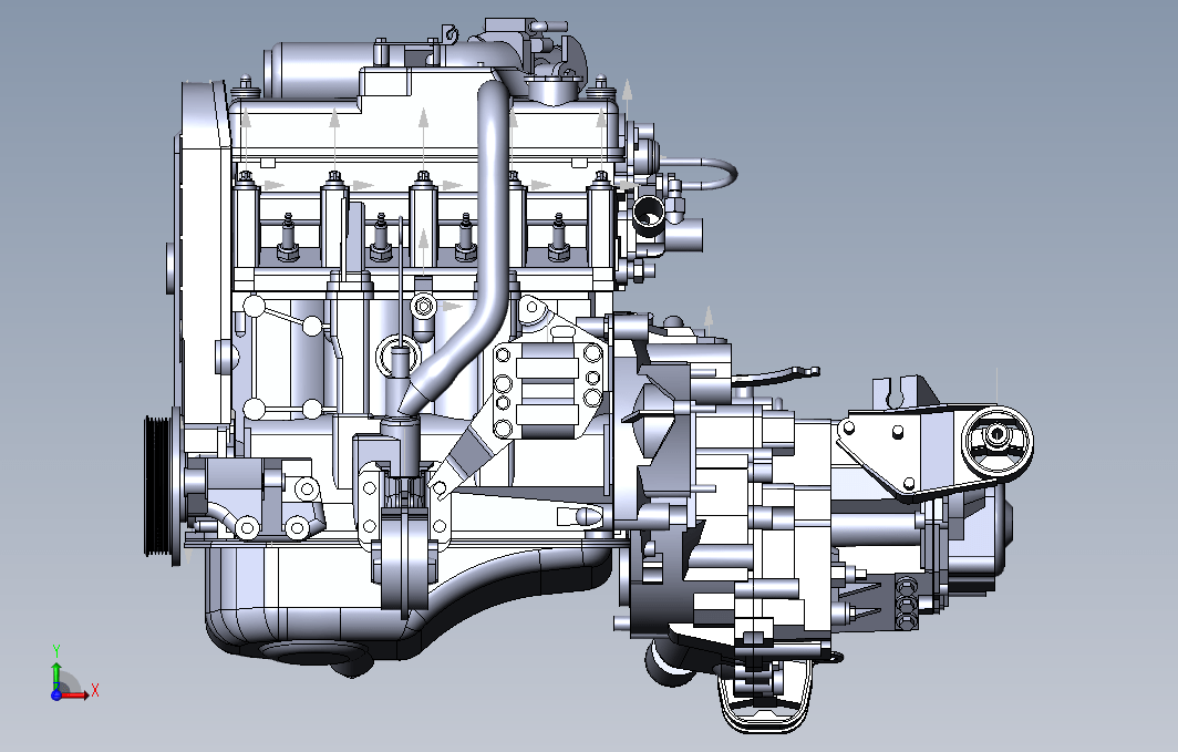 【568】Vaz-21083型发动机SW设计