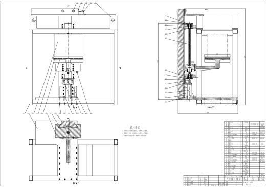 叠层式物体制造快速成型机机械系计CAD+说明缩略图