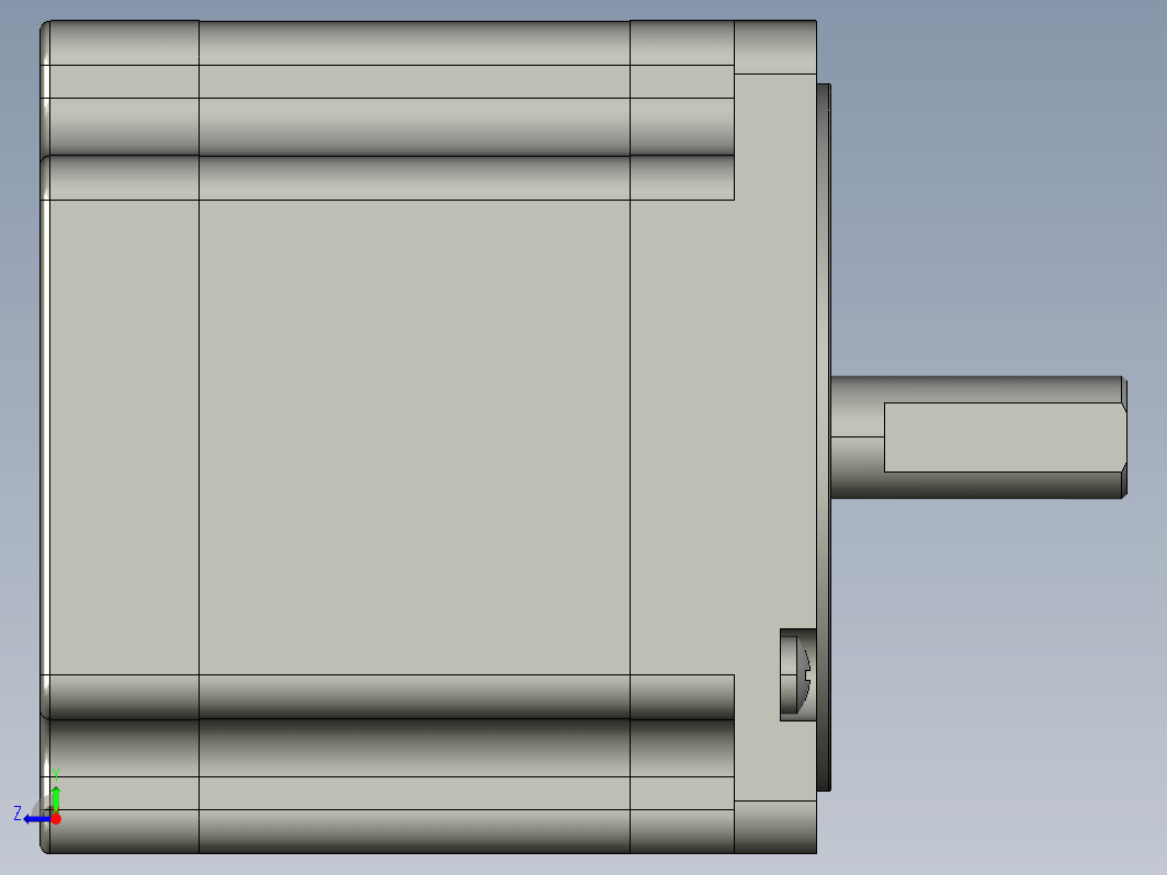 YK86HB80-04A  86mm两相步进电机（3D）