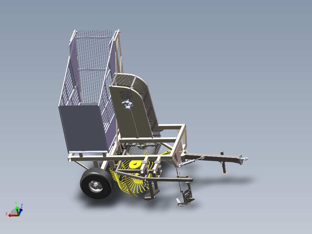 甜菜土豆根茎收获机农菜挖取机三维SW2020带参+CAD+说明书