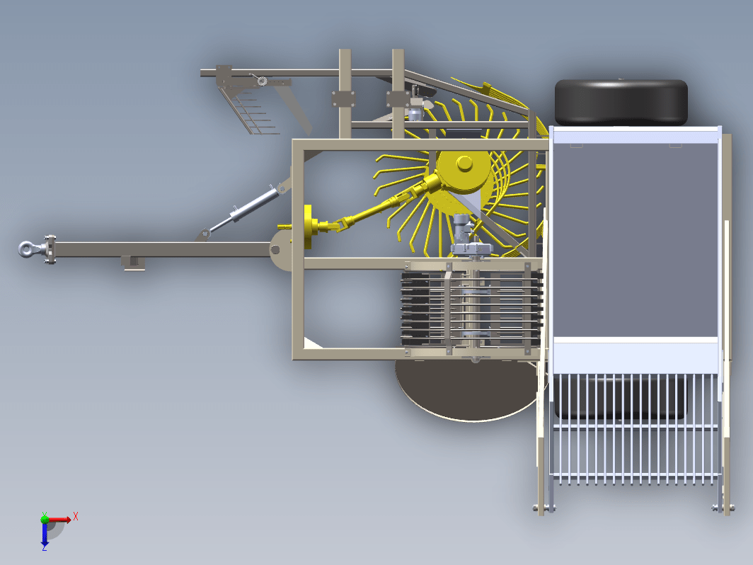 甜菜土豆根茎收获机农菜挖取机三维SW2020带参+CAD+说明书