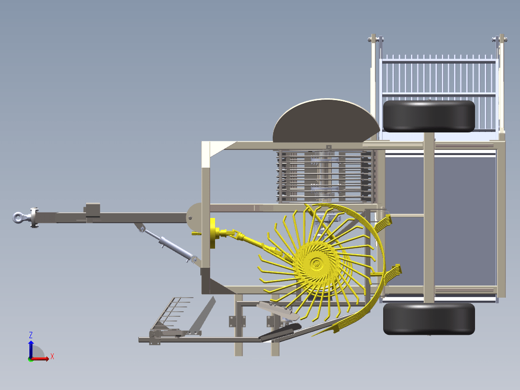 甜菜土豆根茎收获机农菜挖取机三维SW2020带参+CAD+说明书