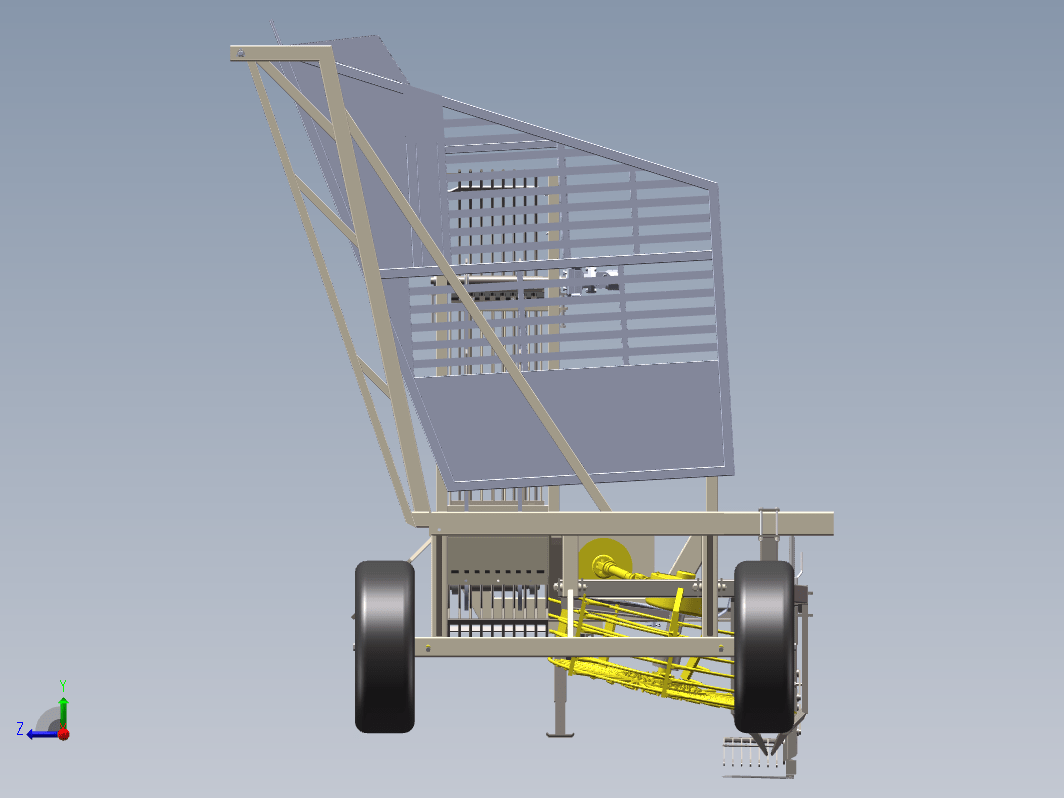 甜菜土豆根茎收获机农菜挖取机三维SW2020带参+CAD+说明书