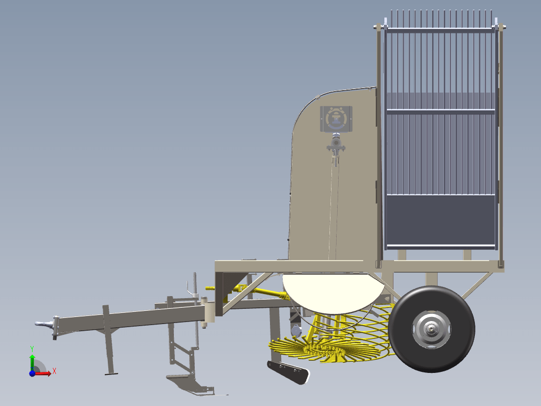 甜菜土豆根茎收获机农菜挖取机三维SW2020带参+CAD+说明书