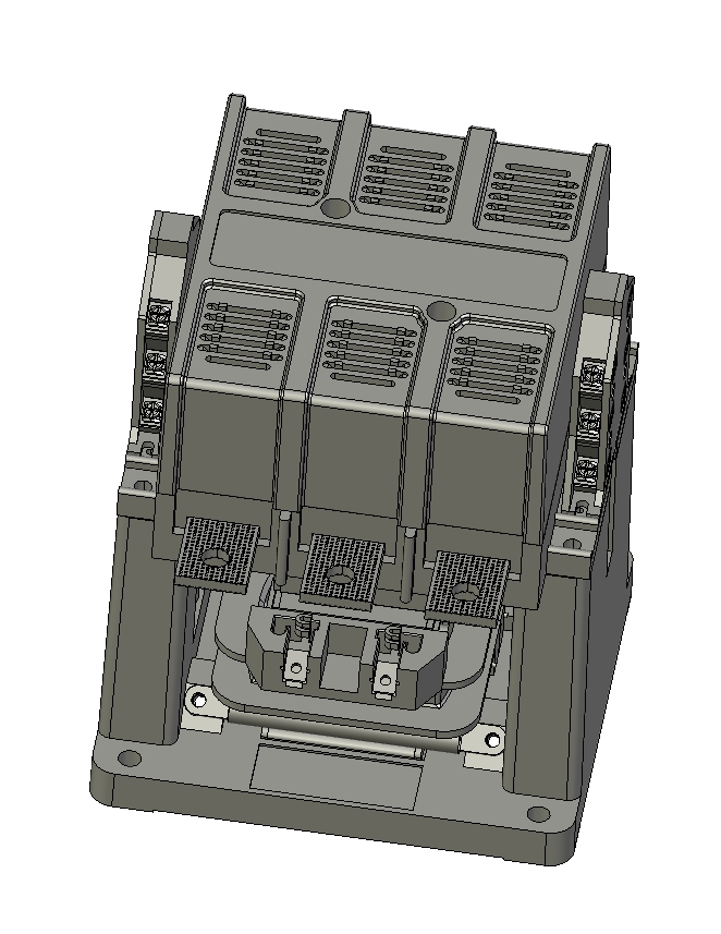 CJ20-250-400 正泰交流接触器三维Step无参