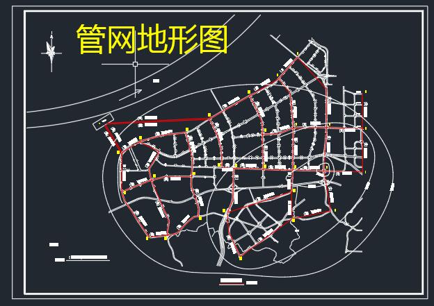 混合絮凝+沉淀+过滤消毒常规工艺净水厂+CAD+说明