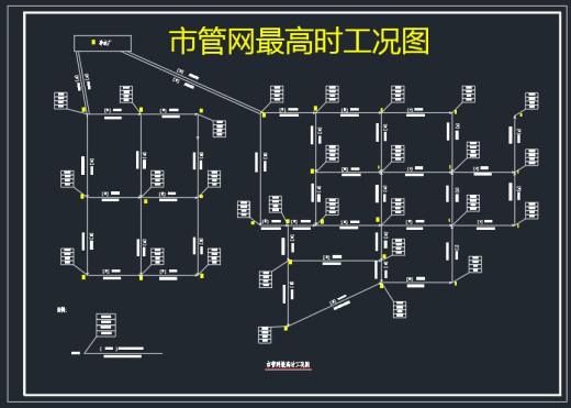 混合絮凝+沉淀+过滤消毒常规工艺净水厂+CAD+说明缩略图
