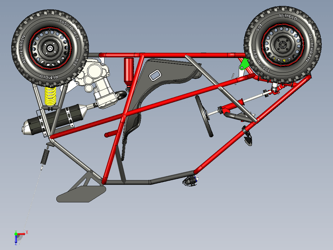 kart cross 400CC BLACK卡丁车