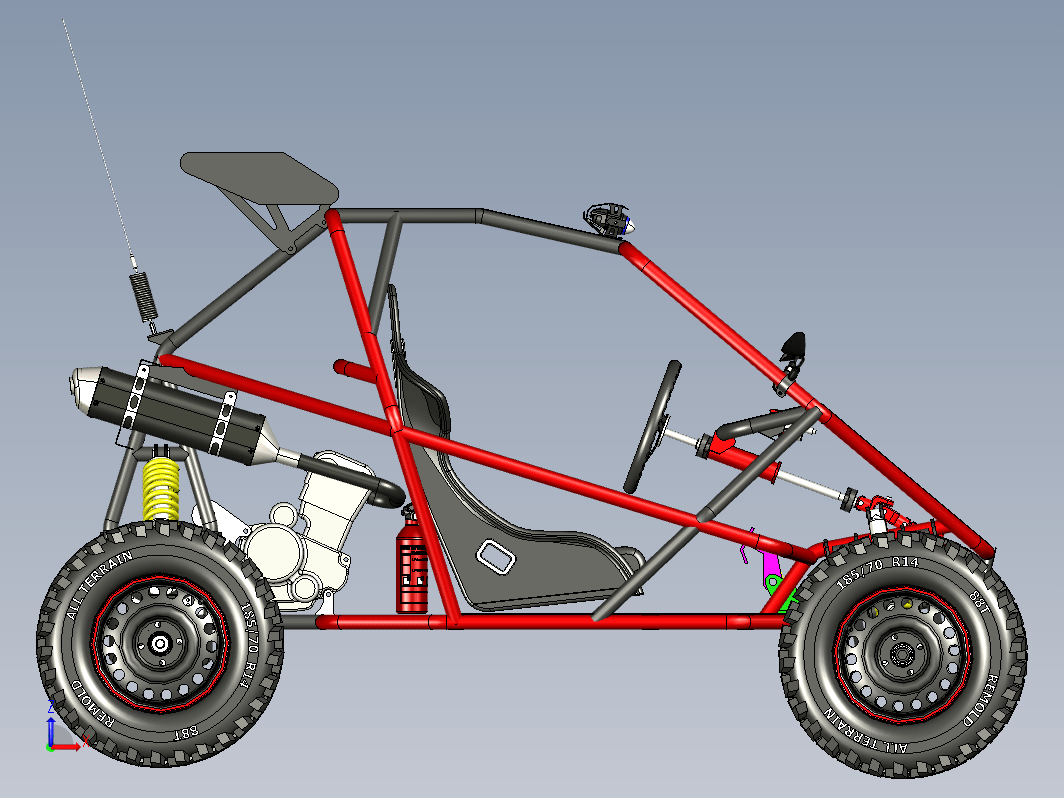 kart cross 400CC BLACK卡丁车