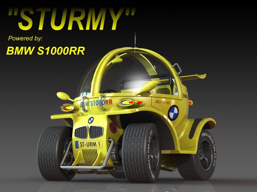 Sturmy单座迷你城市电动车