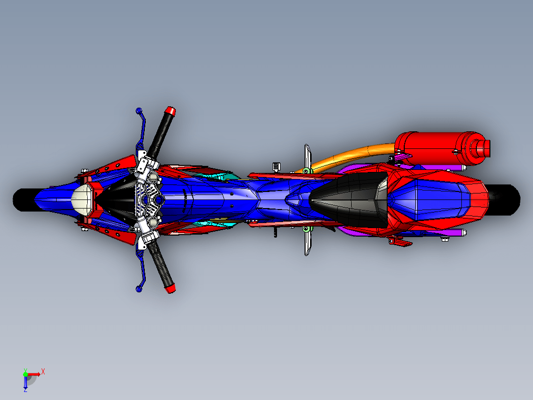 摩托车3D模型