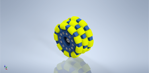 三层全向轮结构 omniwheel