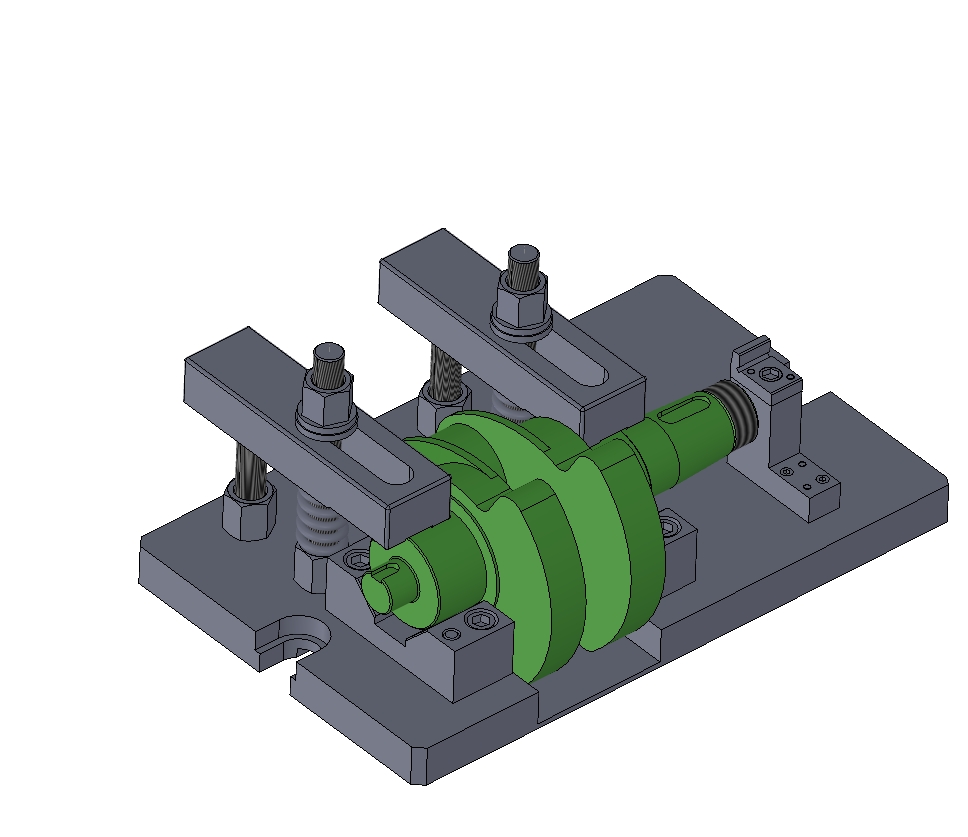 柴油机曲轴加工工艺及铣钻夹具设计三维SW2013带参+CAD+说明书