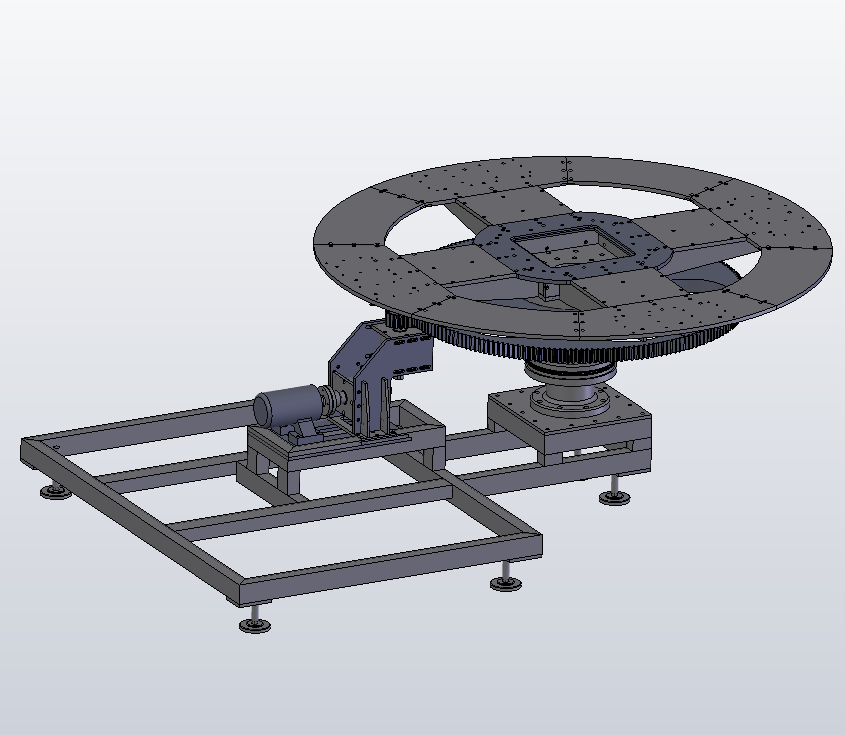 大型转盘电机控制，齿轮传动