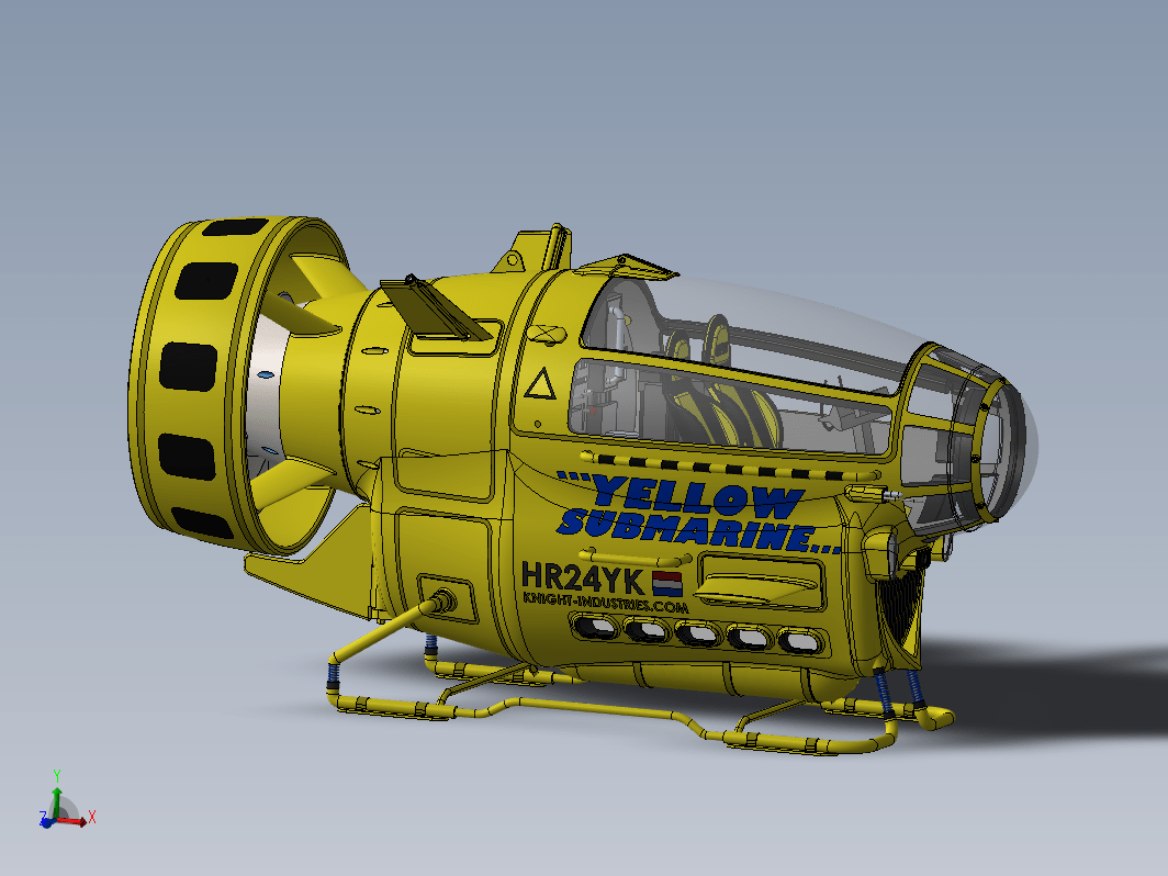 潜水艇造型3D