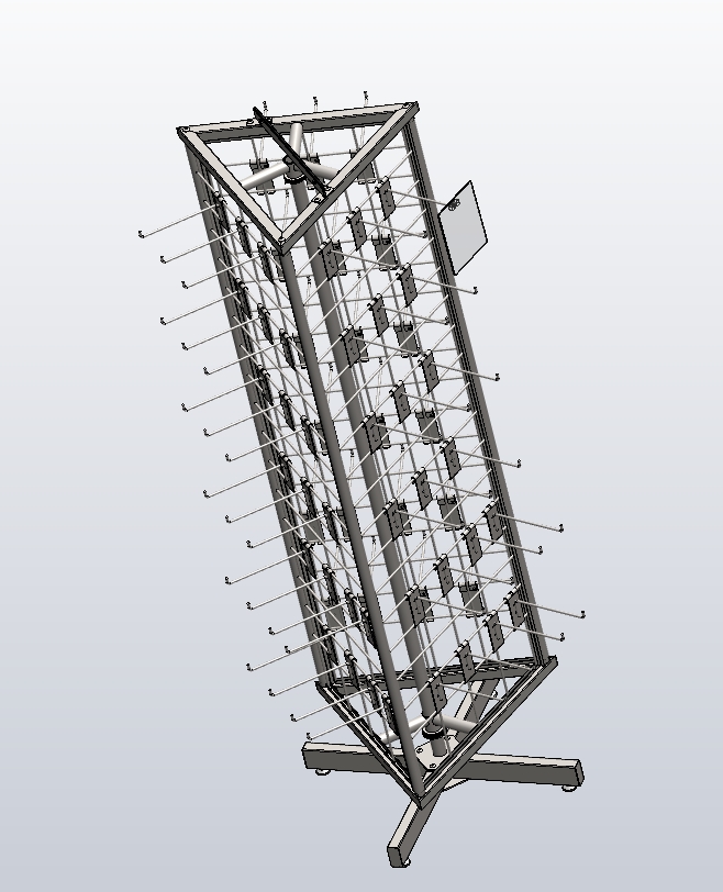 三角形旋转展示架
