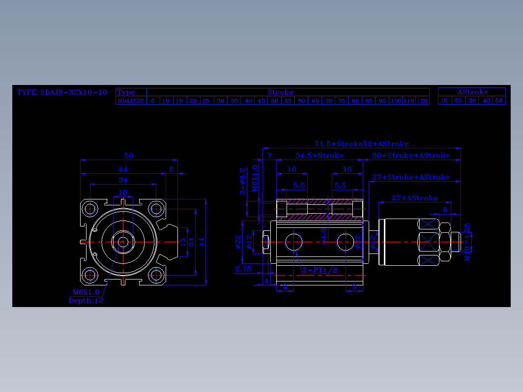 SDA气缸 83-SDAJ-32-SN