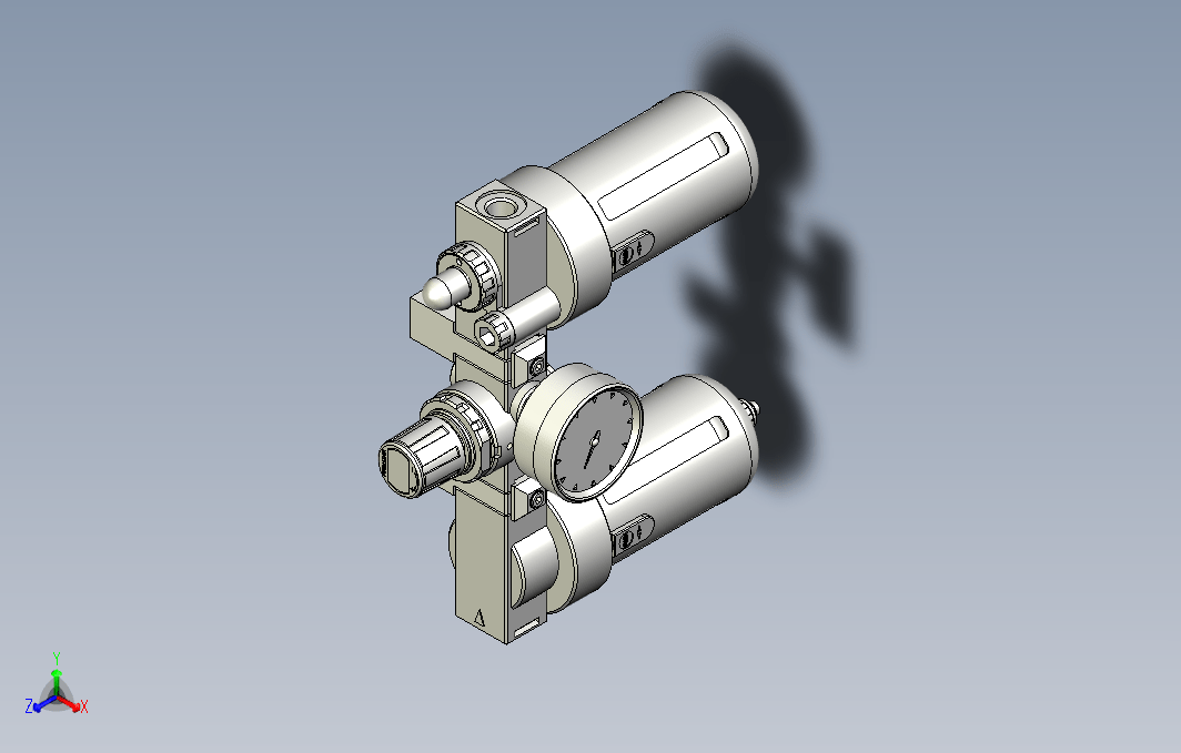 气源处理元件三点式组合3D-BC-200-S-F1系列