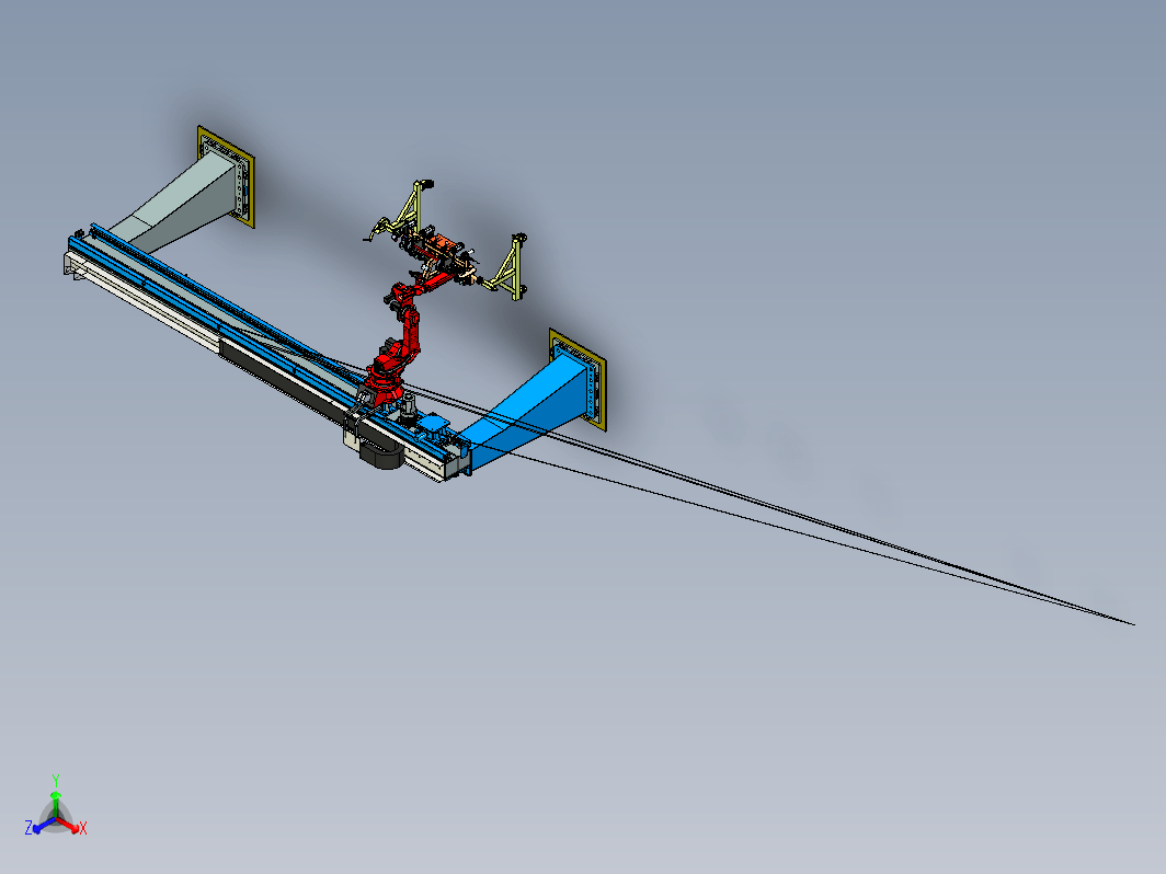 吊装焊接机器人移动天轨