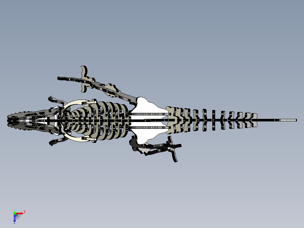 t-rex恐龙拼装模型