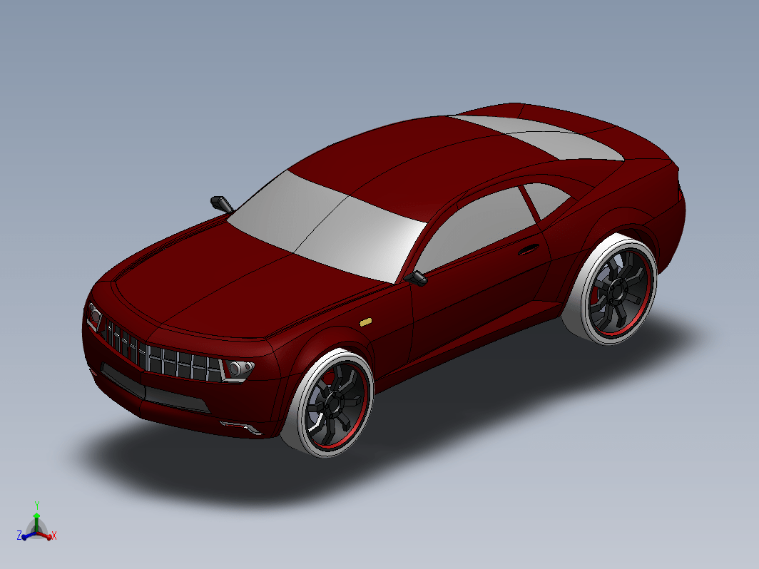 一辆SW参数化轿车设计模型