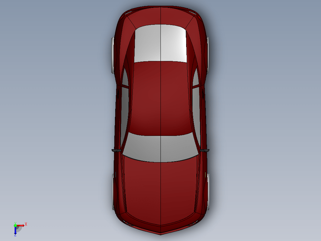 一辆SW参数化轿车设计模型