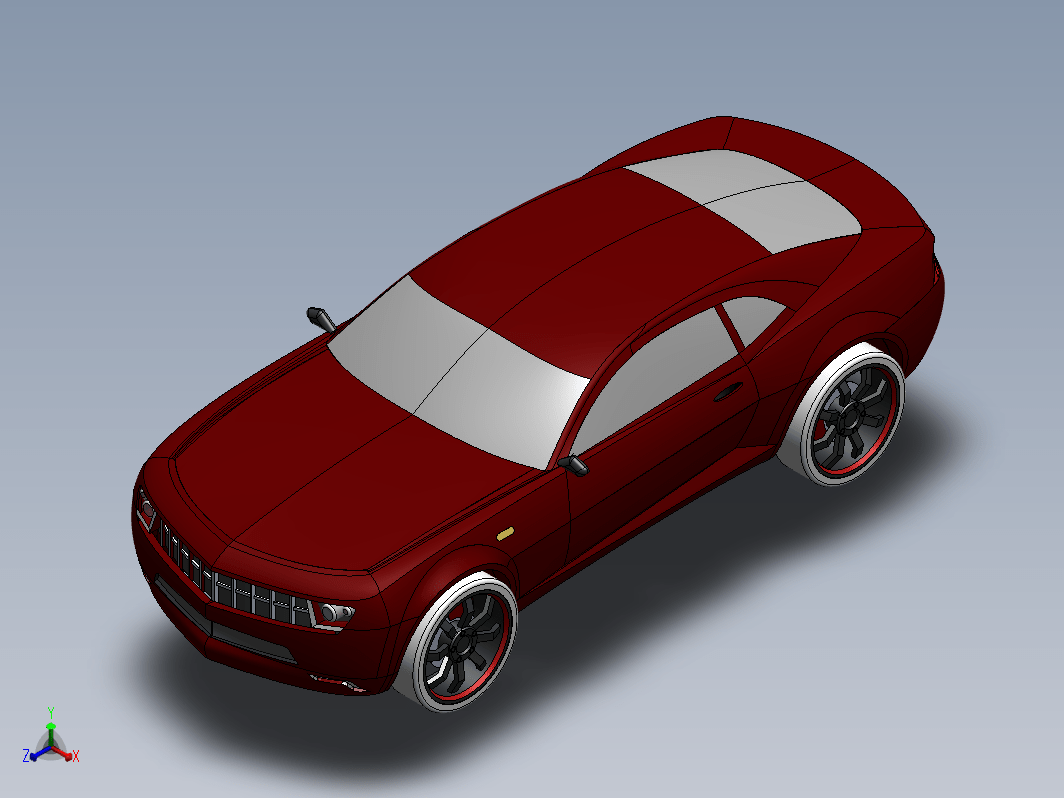 一辆SW参数化轿车设计模型