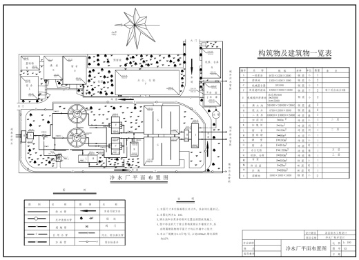 4.4万m3d给水处理厂工艺设计+CAD+说明缩略图