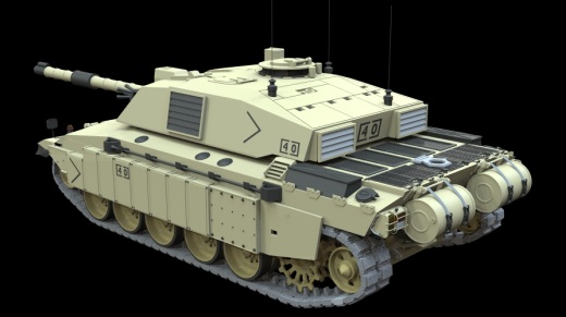 Challenger2主站坦克3D模型图纸 AutoCAD设计 dwg格式缩略图