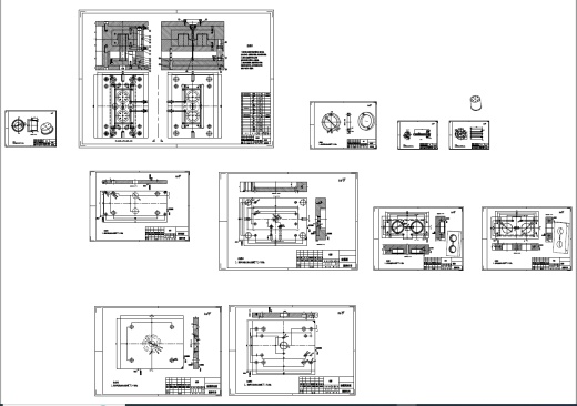 塑料仪表盖注塑模具设计图纸(直径70)三维Step+CAD+说明书缩略图