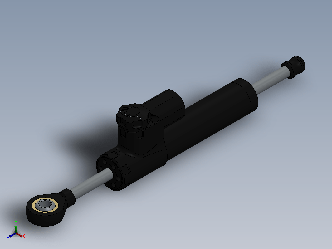 mt09转向减震阻尼器3D图纸 Solidworks设计 附STEP