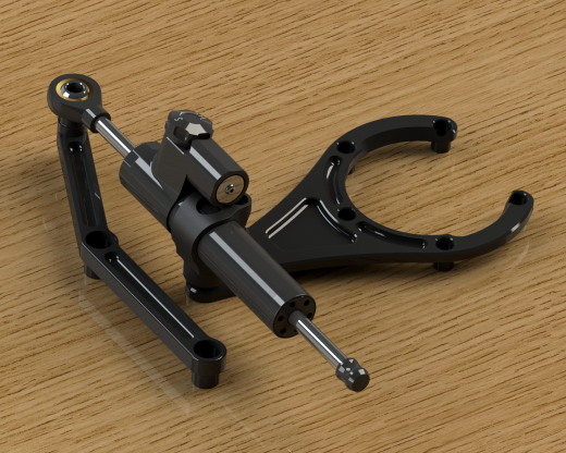 mt09转向减震阻尼器3D图纸 Solidworks设计 附STEP缩略图