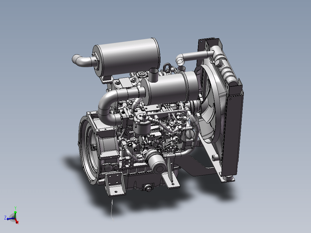 JX1607 液压挖掘机的发动机系统设计