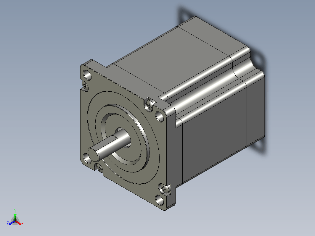 YK60HB65-05A  60mm两相步进电机（3D）